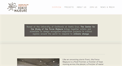 Desktop Screenshot of centerforforcemajeure.org