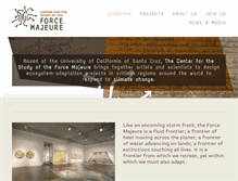 Tablet Screenshot of centerforforcemajeure.org